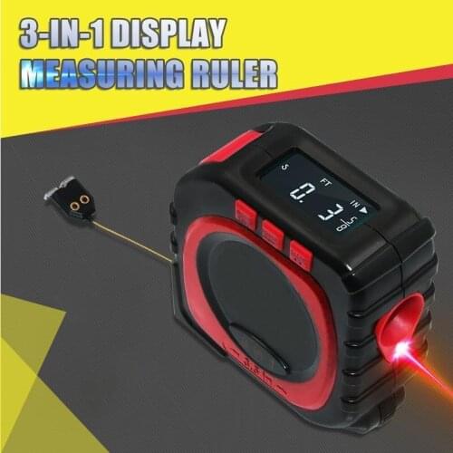 40M Laser Measuring Tape 3-in-1 Display Measuring Ruler Digital Electronic Roulette Measure Cord Mode Laser Measure Tool