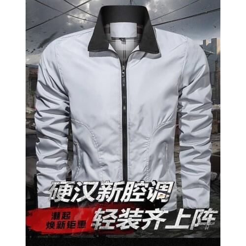 2021 Mens Jacket New Spring and Autumn Korean Fashion Autumn Jacket Autumn and Winter Leisure Autumn Youth Jacket Mens Wear