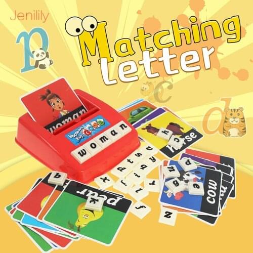New English Letters Words Spelling Toys for Childrens Early Learning Educational Game Interactive Puzzle Toys