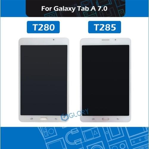 New 7" T280 T285 LCD assembly For Samsung Galaxy Tab A 7.0 SM-T280 SM-T285 Display Assembly Black White Replacement