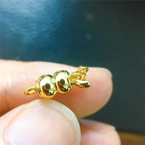 Wholesale DIY Natural Stones Beads Jewelry Making Accessories Silver/Gold Metal Connector Clasps Findings