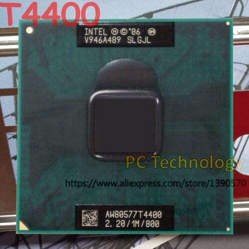 Original Intel Pentium CPU T4400 (1M Cache, 2.20GHz, 800MHz FSB) 35W PGA478 laptop processor free shipping