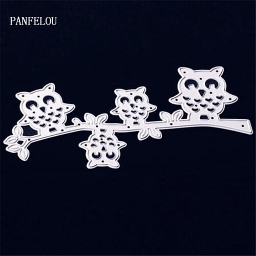 PANFELOU owl spent Metal craft paper die cutting dies for Scrapbooking/DIY Hand account Easter wedding Halloween cards