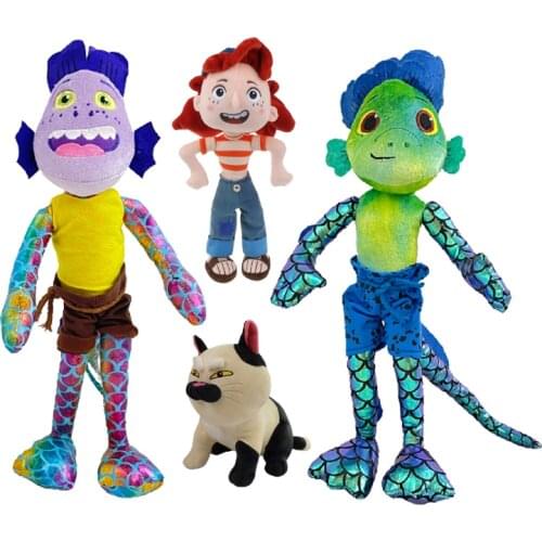 17 Inch Luca Alberto Sea Monster Plush Toys Cartoon Purple Girl Stuffed Toy Soft Plush Figure Doll Birthday Gift for Children