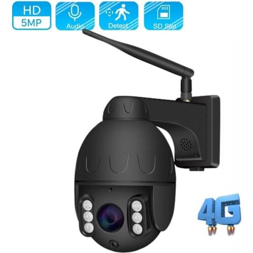 OwlCat 5X ZOOM 4G SIM Card Camera Outdoor Street MiFi Dome IP Camera WiFi PTZ HD 2MP 5MP with Flash Card Slot Audio MIC IR Night