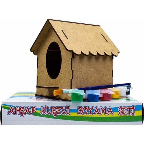 Sure Business Educational Painting Wooden Bird House Set