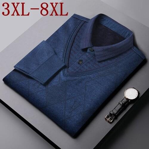 8XL 7XL 6XL Plus Velvet Sweater Men 2021 New Winter Thick Warm Fleece Mens Christmas Sweaters Top Quality Male Pullovers