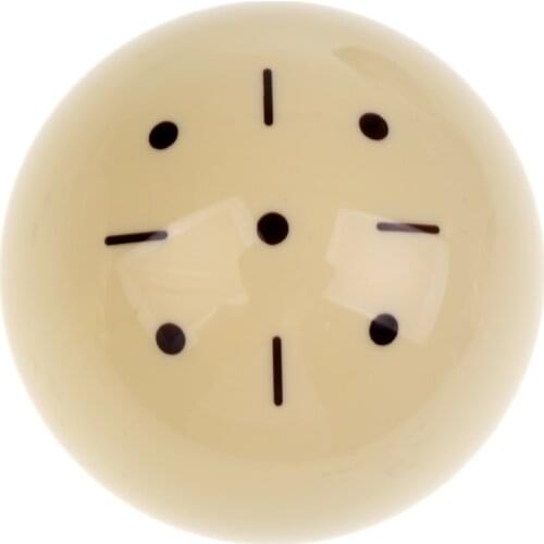 Black Dot Practice Training Billiard Pool Cue Ball Beige Resin Snooker Billiard Accessories 57mm