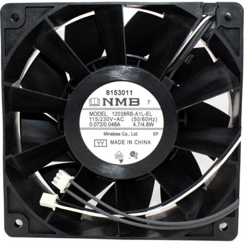 12038RB-A1L-EL NMB fan Dual Voltage 115/230V 12cm high wind chassis electric cabinet cooling fan