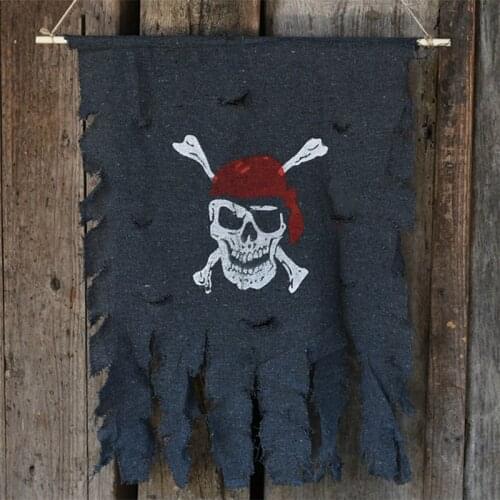 1pcs Halloween Pirate Flag Party Decorations Skeletons Flags Decorative Flag props