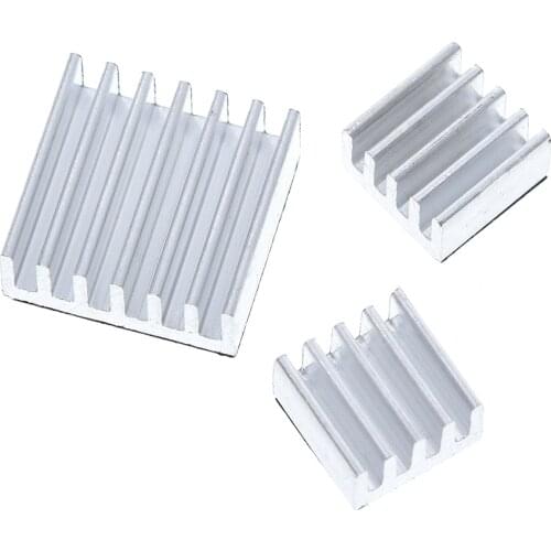 3PCS Adhesive Raspberry Pi Heatsink Cooler Pure Aluminum Heat Sink Set Kit Radiator For Cooling Raspberry Pi 2 B
