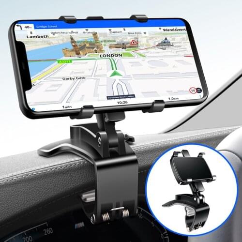 Car Dashboard Phone Holder 360 Rotation Multifunctional Auto Navigation Bracket for Xiaomi Samsung IPhone 12