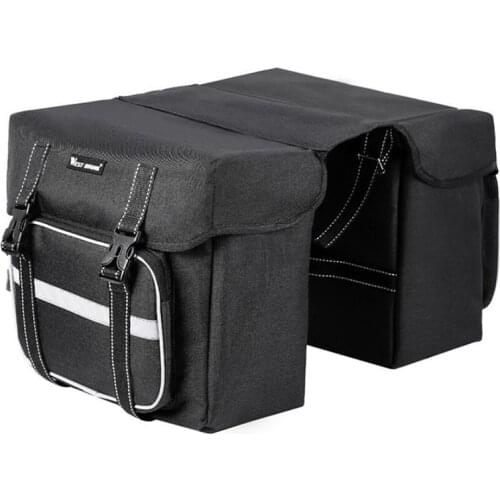 Trunk Bag Cycling 28L Bicycle Black Rear Bicycle Bag Bike Double Side Rear Rack Tail Seat Pannier Storage