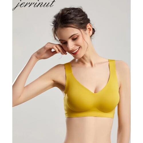 Jerrinut Seamless Bras for Women Wide Shoulder Strap Bralette Top Push Up Underwear Bh Comfort Plus Size Bra Sexy Brassiere