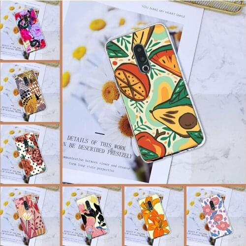 For Meizu Pro 6 7 Plus U10 U20 Phone Case Silicone Soft Art Flower Aesthetic Back Cover For Meizu 16th 16x 15 Lite 16 Plus