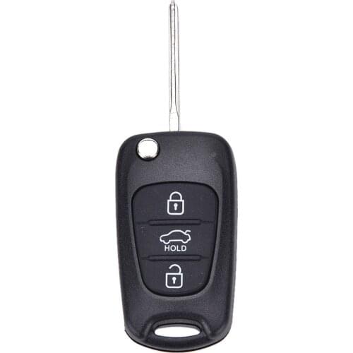 New 3 Button Replace Flip Key Shell fit for KIA Rondo Sportage Soul Rio Remote Case