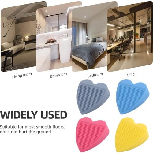 1pcs 4 Color Cute Creativity Cartoon Heart Style Door Stopper Silent Door Stop Silicon Doorstop Safety For Baby Home Decoration