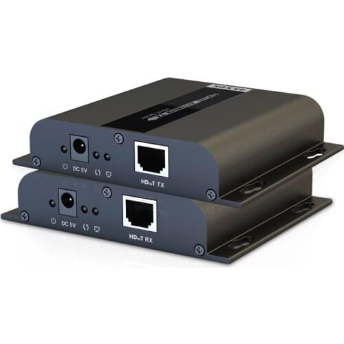 New HDMI Extender HDMI HDbitT Extender 4Kx2K up to 120M/394Feet Via Cat5e/6 Network cables support 1 Transmitter to 253 Receiver