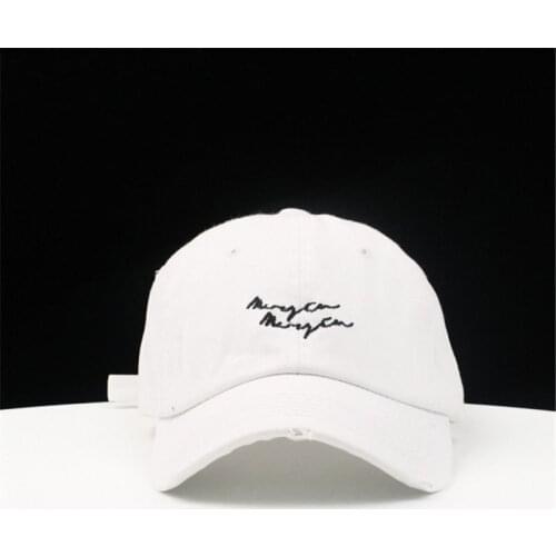 Retro Letter Embroidery Cotton Baseball Cap Adjustable Snapback Cap for Men and Women 240