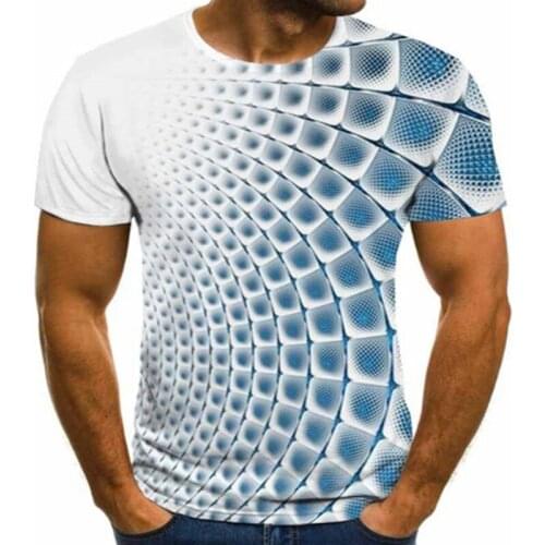 Summer Three-dimensional 3D vortex T-shirt Men Women Fashion 3D T Shirt Short Sleeve Harajuku Hip Hop Cute Tshirt