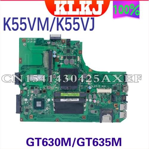 KLKJ K55VM Laptop Motherboard For ASUS K55VM K55VJ A55V Original Mainboard