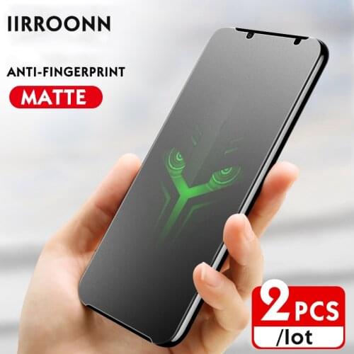 2Pcs/lot Matte Tempered Glass For Xiaomi Black Shark 1 2 Helo Screen Protector for Black Shark 2 Helo Protective Glass IIRROONN
