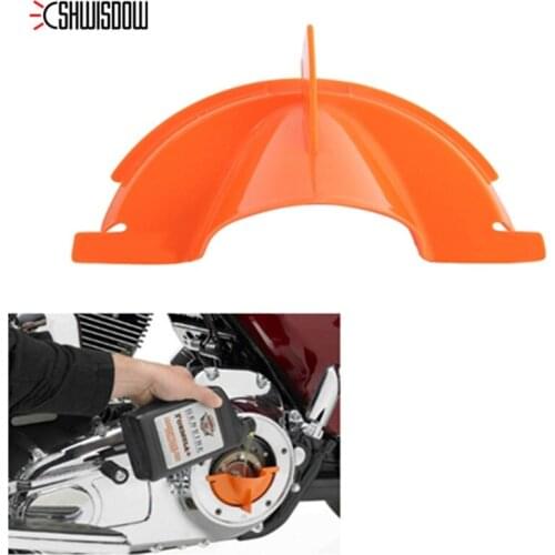 Motorcycle Orange Drip-Free Oil Filter Funnel For Sportster 883 1200 48 Softail Dyna Touring Models