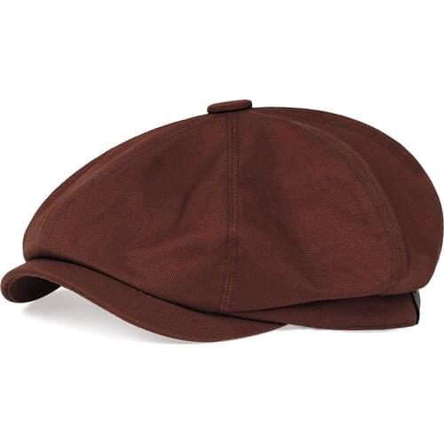 New Fashion Newsboy Cap Men Twill Cotton berets Hat Women Baker Retro Octagonal Hats Male Boina Hip Hop Beret hats gorras