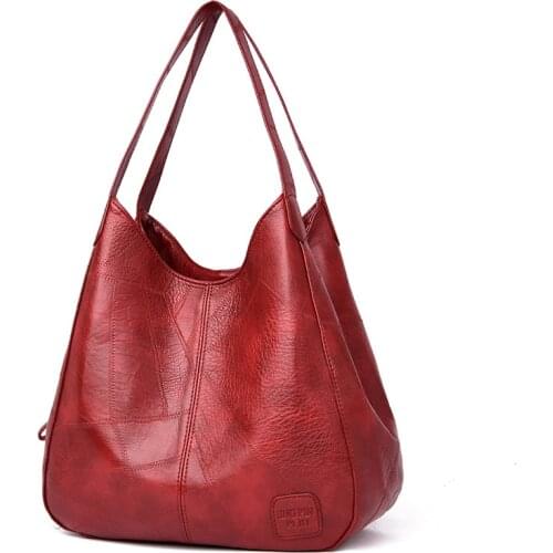 New Soft Leather Shoulder Bag 2020 Women Large Capacity Messenger Bag Designer Ladies Handbag