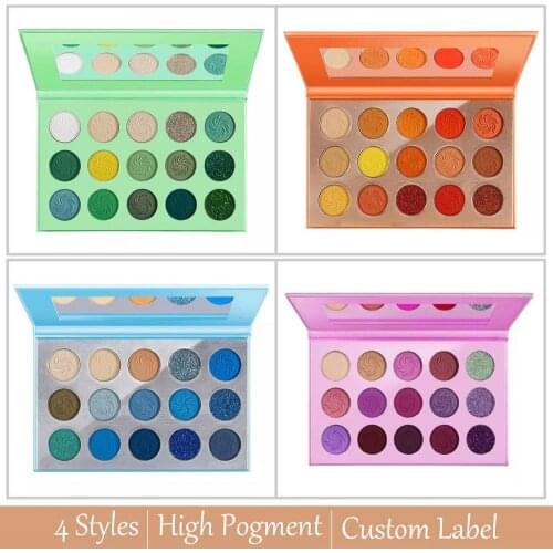 High Pigment Nude 4 Seasons Color Eyeshadow Palette Matte Shimmer Glitter Long Smooth Waterproof Makeup Set Vegan Custom Label