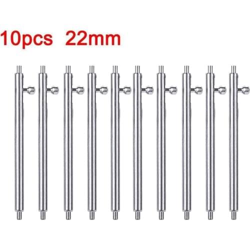 10pcs Watch Pin Pepair Tools & Kits 1.5mm Diameter Quick Release Watch Strap Spring Bars Pins 16MM 18MM 20MM 22MM 24MM Length