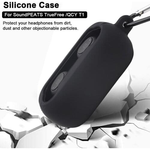 Full Body Protective Headset Silicone Case Durable Headphone Protective Cover For SoundPEATS TrueFree