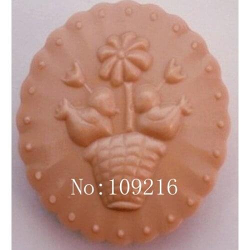 1pcs Birds & Flowers (zx1548) Silicone Handmade Soap Mold Crafts DIY Mold