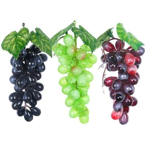 5PCS Fake Grape Home Hanging Ornament Lifelike Artificial Vines Lifelike Hanging Plant Leaves Artificial Fruits Decoration