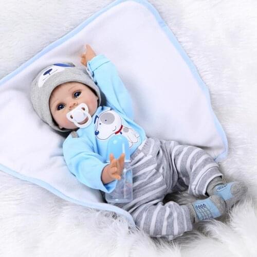 55cm Reborn Baby Dolls Kid Toys Birthday Christmas New Year Gifts Kids Brinquedos Playmate Simulation Reborn Sleeping Doll Toys