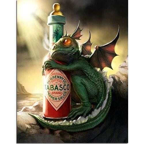 Xaviera Full Square Drill 5D Diy Diamond Painting Animal Cartoon Dragon Mosaic Rhinestone Cross Stitch Crystal Embroidery Crafts