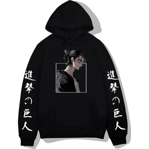 Anime Attack on Titan Men Hoodies Pullovers Tops Tracksuit Men Women Threaded cuffs Sweatshirts Hoodie Hot