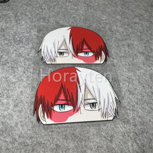 Car Stickers for Anime Peeping My Hero Academia Cartoon Motor Guitar Laptop Auto Vinyl PVC Decal Laptop Decoration