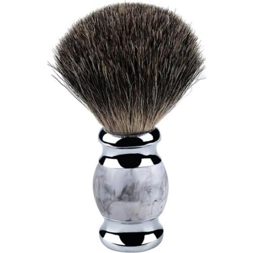 Pure Badger Hair Beard Brush Shaving Cream Foam Brush Chinese Style Retro Pattern Soft Hair Brush For Man