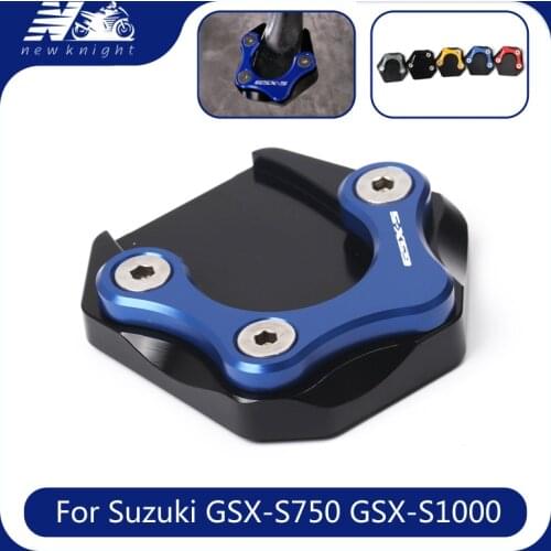 For Suzuki GSX-S750 2011-2015 GSX-S1000 GSX-S1000F 2015-2016 Motorcycle CNC Foot Side Stand Extension Pad Support Plate