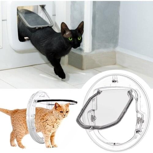 Cat Door Dog Door Can Control The Direction Of Entry And Exit Pet Door Creative Cat In Out Of The Door Pet Supplies