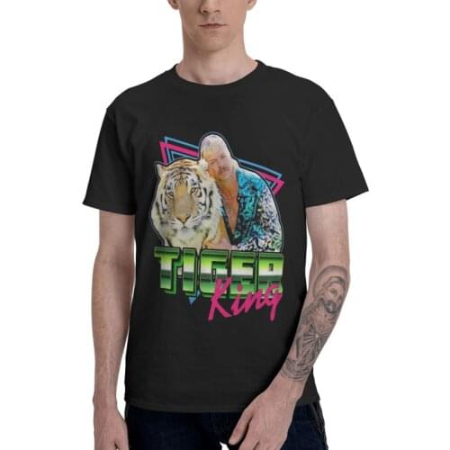 Joe Exotic Tiger King T-shirt Mens T Shirt Short Sleeve Cotton Election For President America Animal Lovers Big Cat Tshirt Tee