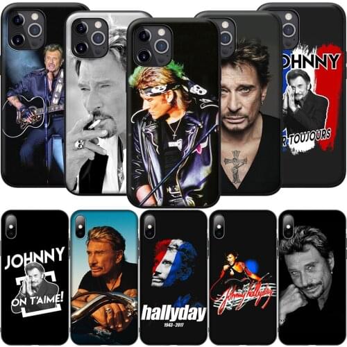 GX106 Johnny Hallyday Silicone Soft Case for iPhone 12 Mini 11 Pro XS Max XR X 8 7 6 6S Plus 5 5S SE 2020
