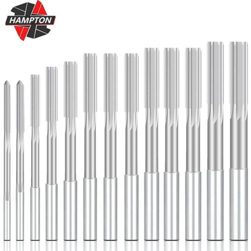 HSS Machine Reamer Set H8 2.0-12mm Chucking Reamer Straight Shank Milling Reamer Chucking High Machine Cutter Tools for Reaming