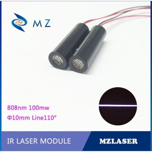 IR Line laser module 10mm 808nm 100mw laser module Invisible light the robot senses the laser