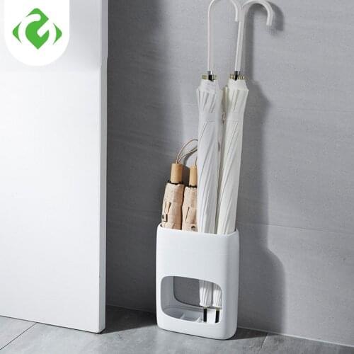 Creative Umbrella Rack Oval Umbrella Stand Rack Umbrella Draining Can Storage Holder 4 Holes Hallway Entryway Office GUANYAO