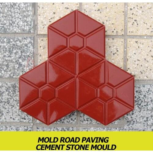 Square Garden Pavement Mold DIY Path Making Manually Paving Cement Brick Tool Stepping Stone Block Pavement Buildings Path Mold