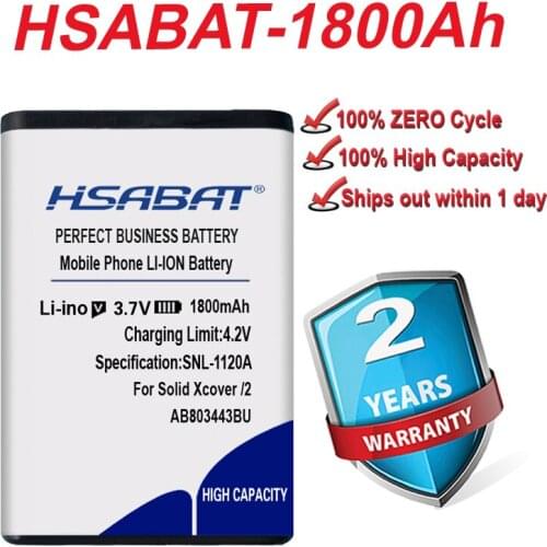 Top Brand 100% New 1800mAh AB803443BU Battery for SAMSUNG for Solid Xcover Xcover 2 C3350 II GT-C3350 in stock