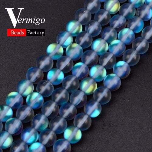 Frosted AB Austrian Crystal Beads For Needlework Matte Grey Crystal Stone Beads For Jewelry Making 6 8 10 12mm Diy Bracelet 15"