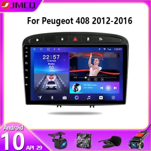 JMCQ T9 RDS DSP 4+64G For Peugeot 308 308SW 408 2012-2016 Car Radio Multimidia Video 2din Android 9.0 GPS Navigaion Split Screen